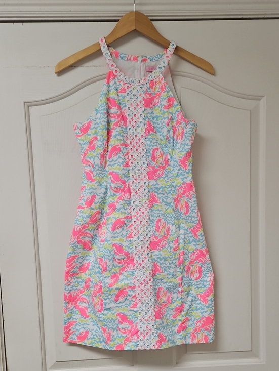 Lilly Pulitzer Dresses & Skirts - Lilly Pulitzer Pink Label Dress Lobster Print Dress